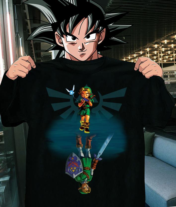 The Legend of Zelda reflection Link and Navi t-shirt shirt