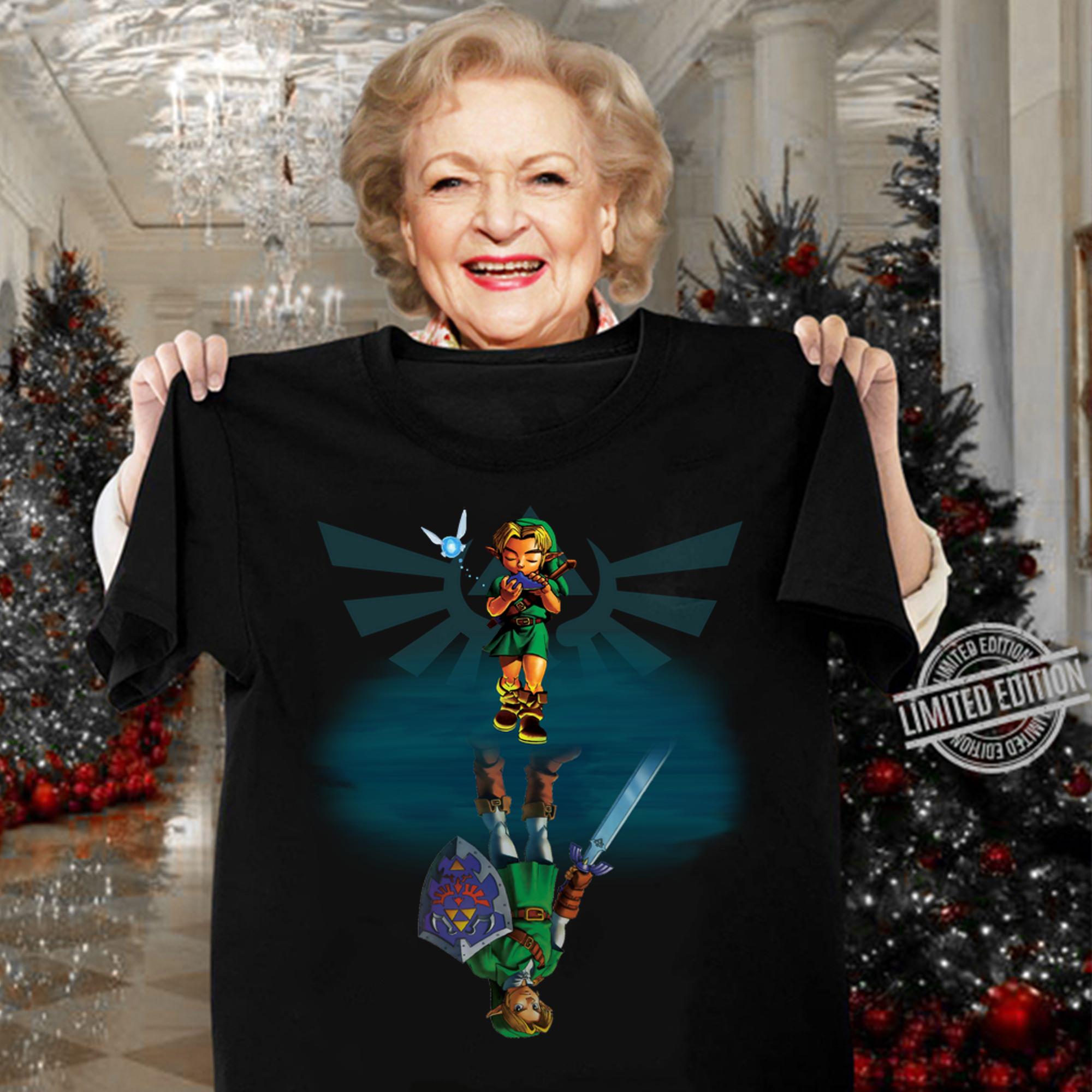 The Legend of Zelda reflection Link and Navi t-shirt woman shirt