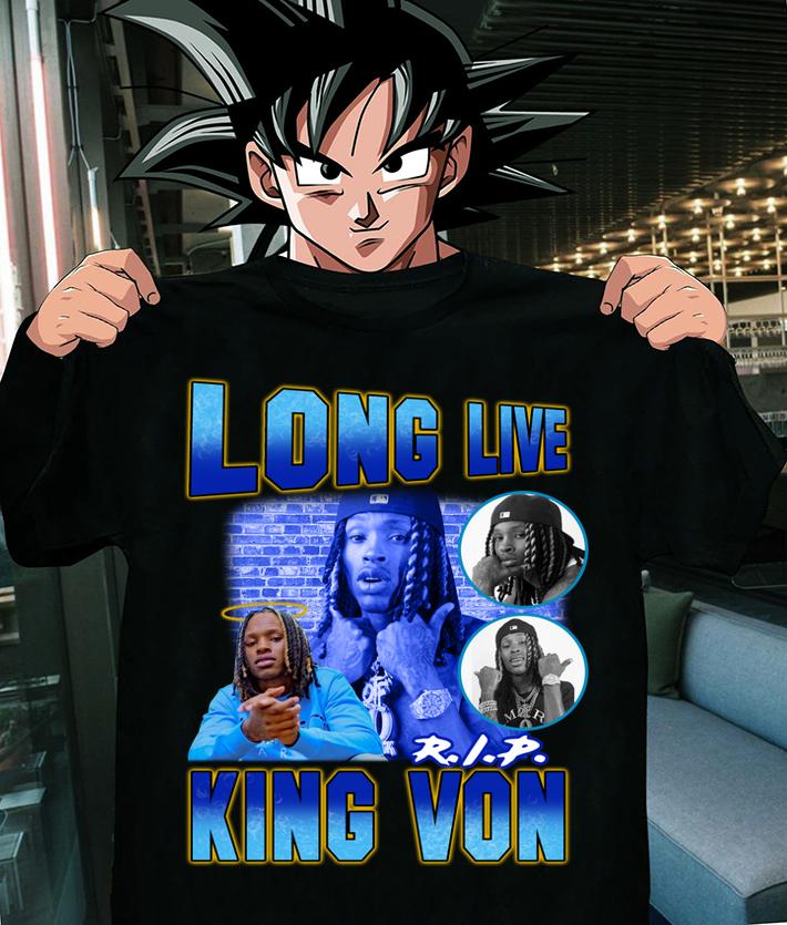 Long Live King Von Rip Rapper Retro t-shirt shirt