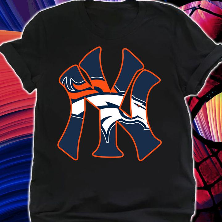 New York Yankees Inside Me Denver Broncos t-shirt shirt