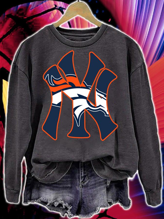 New York Yankees Inside Me Denver Broncos t-shirt sweatshirt