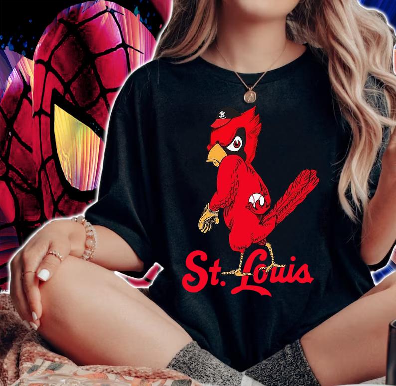 St. Louis Cardinals Fredbird Mascot t-shirt woman shirt