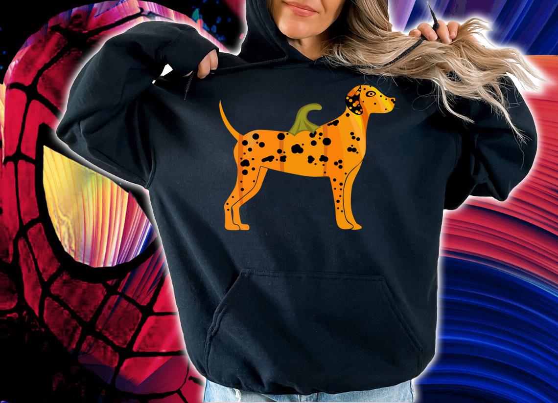Dalmatian Halloween Dog Pumpkin Women Dog Owners Gifts t-shirt hoodie
