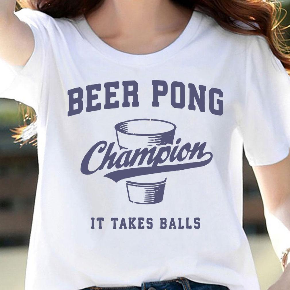Vintage Beer Pong Champion Drinking t-shirt woman shirt