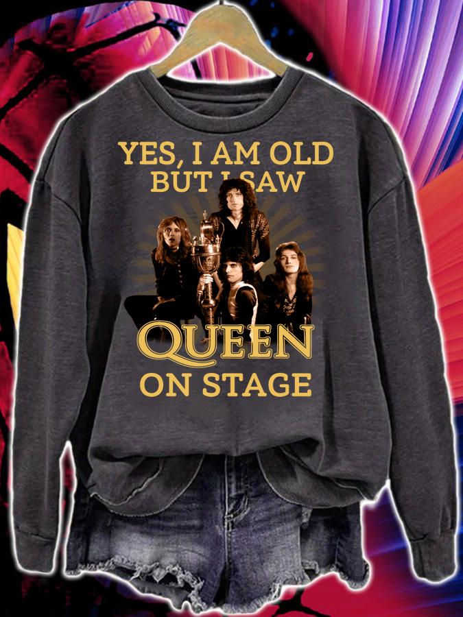 Freddie Mercury Yes I Am Old But I Saw Queen Band On Stage t-shirt sweatshirt