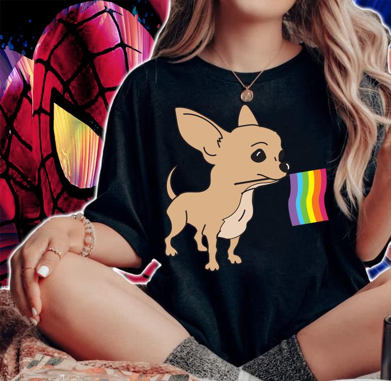 Lgbt Gay Pride Chihuahua Owner t-shirt woman shirt