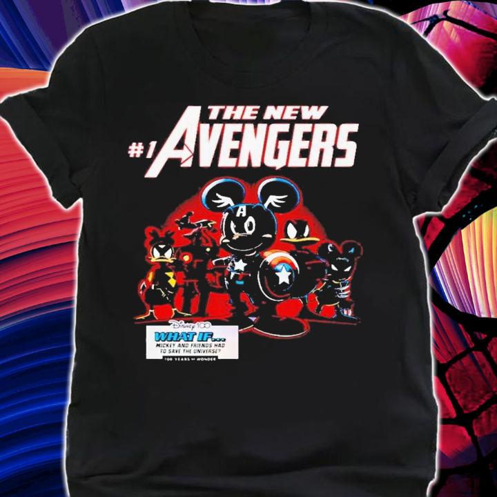 Disney characters the new #1 Avengers t-shirt shirt