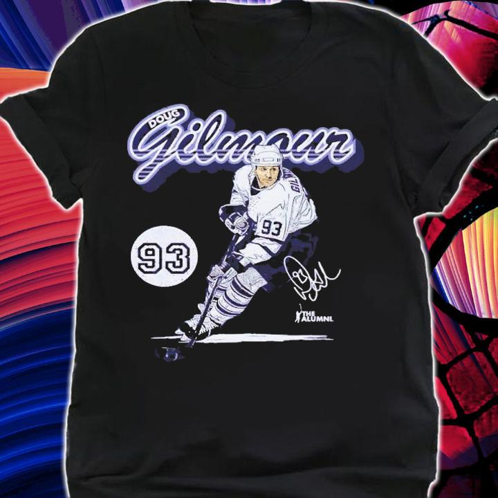 Doug Gilmour Toronto Retro Script signature t-shirt shirt