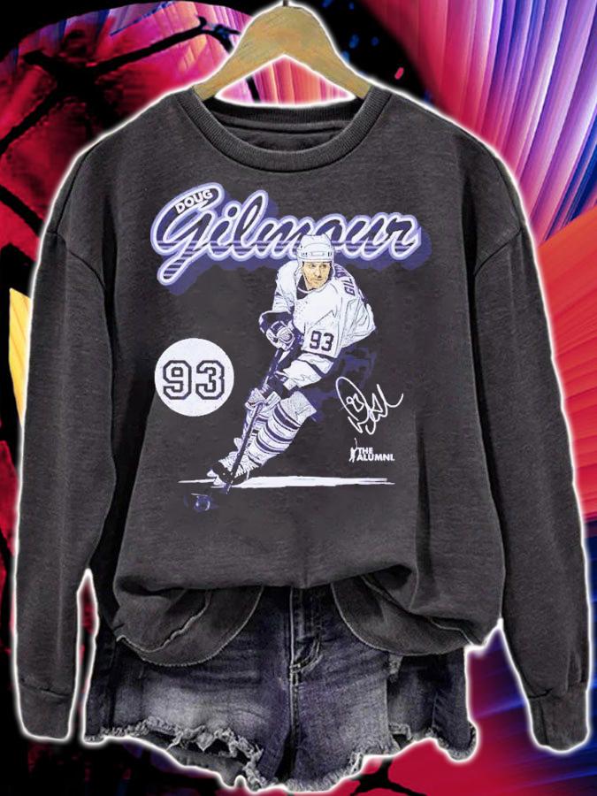 Doug Gilmour Toronto Retro Script signature t-shirt sweatshirt