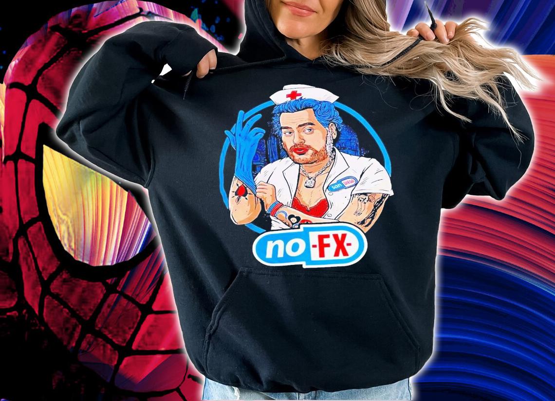 Fat Mike Fat Mike from NOFx doing a Janine Lindemulder t-shirt hoodie