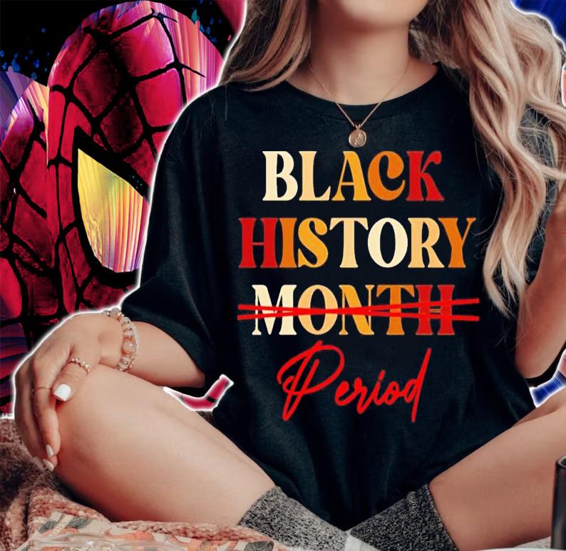 Black history month period melanin shirt t-shirt woman shirt