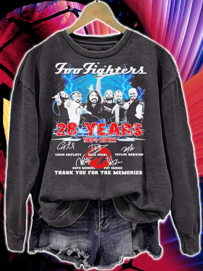 Foo Fighters 28 years 1994 2022 thank you for the memories shirt t-shirt sweatshirt