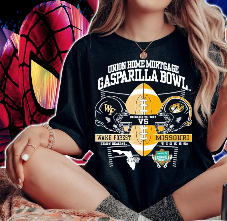 Gasparilla Bowl Missouri Tigers Vs Wake Forest Demon Deacons 2022 Shirt t-shirt woman shirt