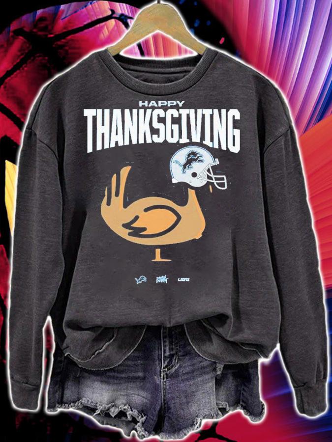 Gobble Detroit Lions Happy Thanksgiving Shirt t-shirt sweatshirt