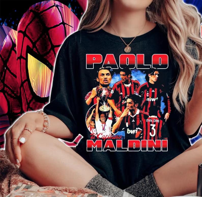 Il Capitano Paolp Maldini shirt t-shirt woman shirt