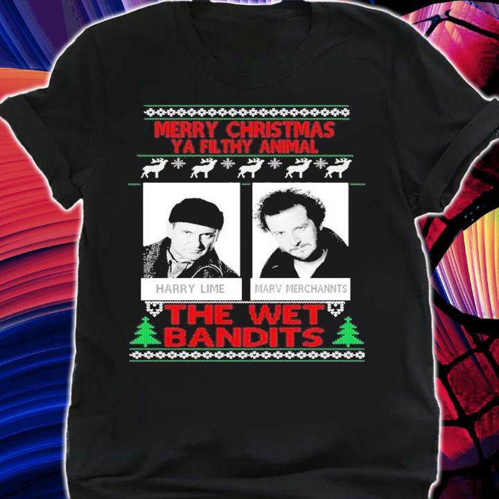 Merry Christmas You Filthy Animal The Wet Bandits Home Alone Shirt t-shirt shirt