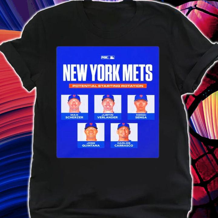 New York Mets Potential Starting Rotation For MLB 2023 Shirt t-shirt shirt