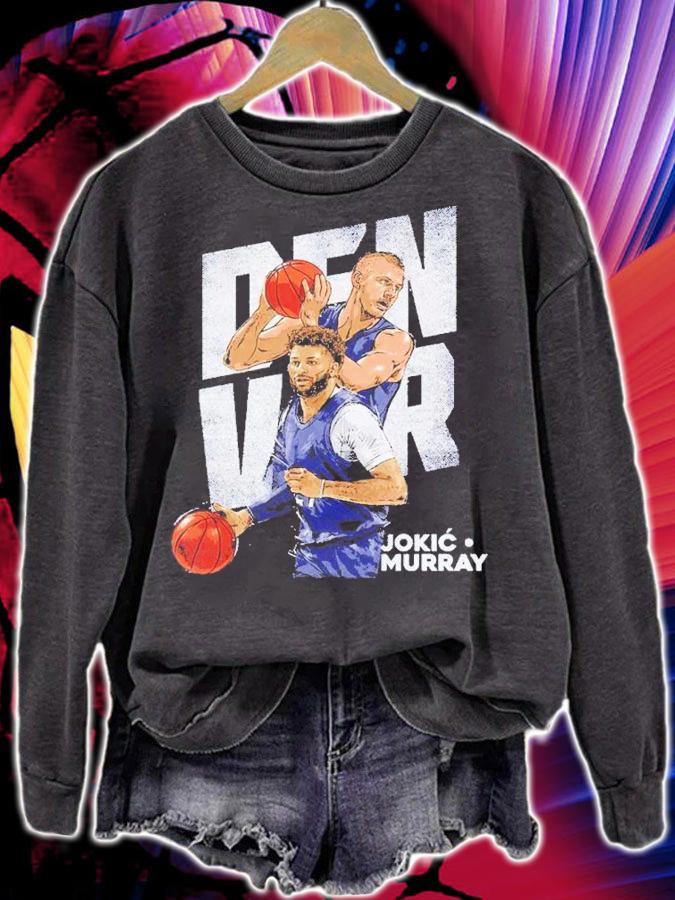 Nikola Jokic And Jamal Murray Denver Duo Basketball Shirt t-shirt sweatshirt