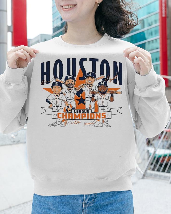 Houston 2022 League Champions caricature shirt t-shirt sweatshirt