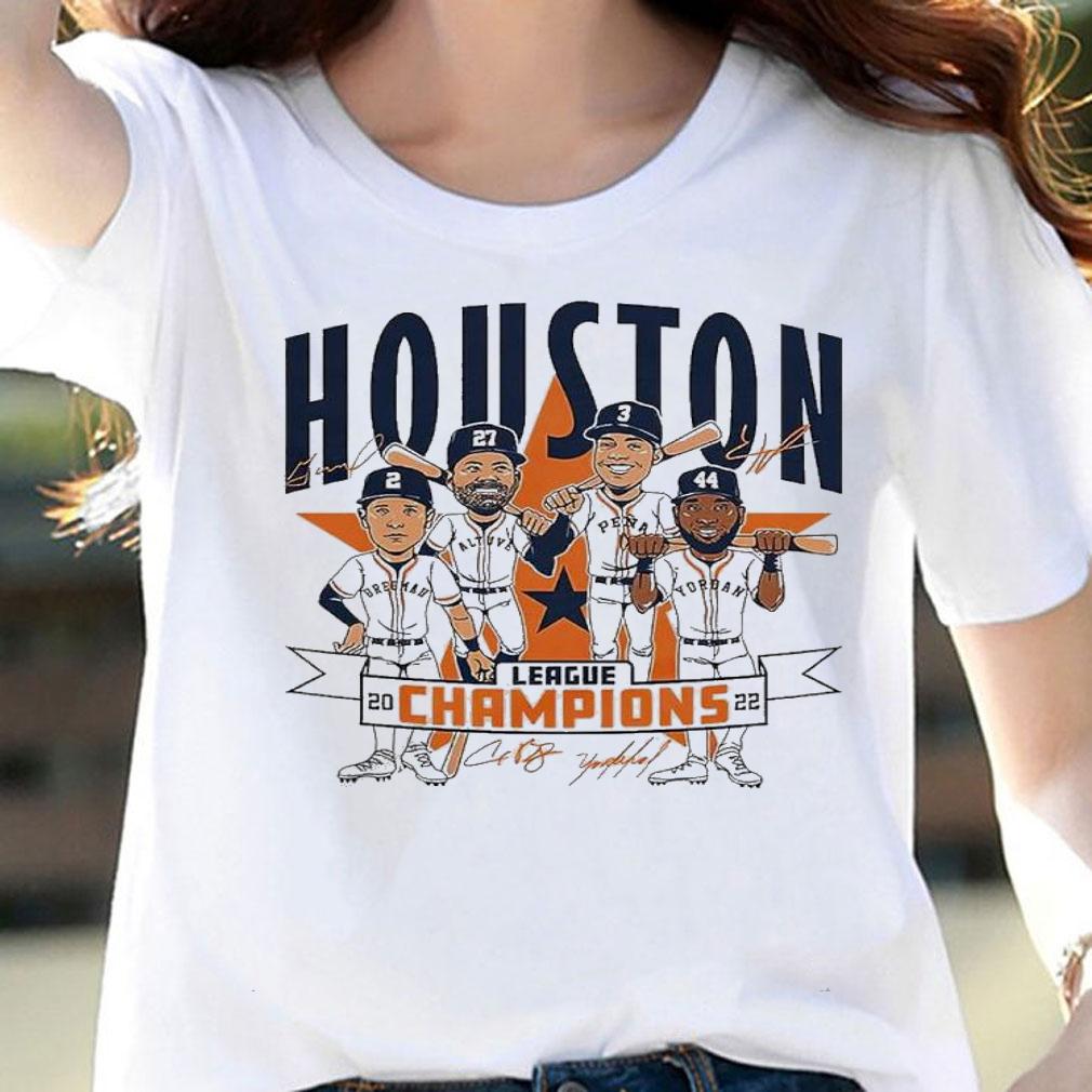 Houston 2022 League Champions caricature shirt t-shirt woman shirt