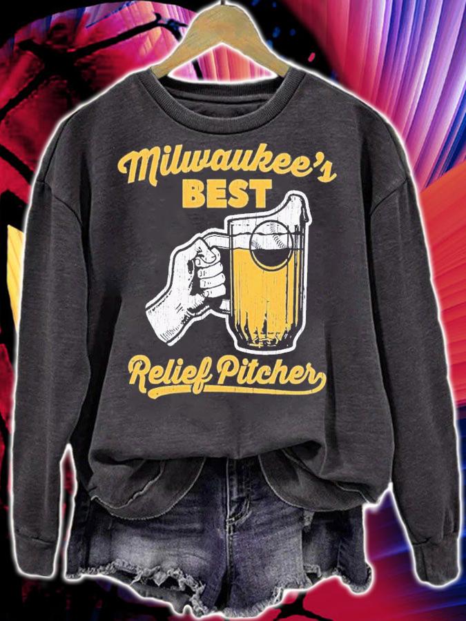 Milwaukee's Best Relief Pitcher Milwaukee Baseball shirt t-shirt sweatshirt
