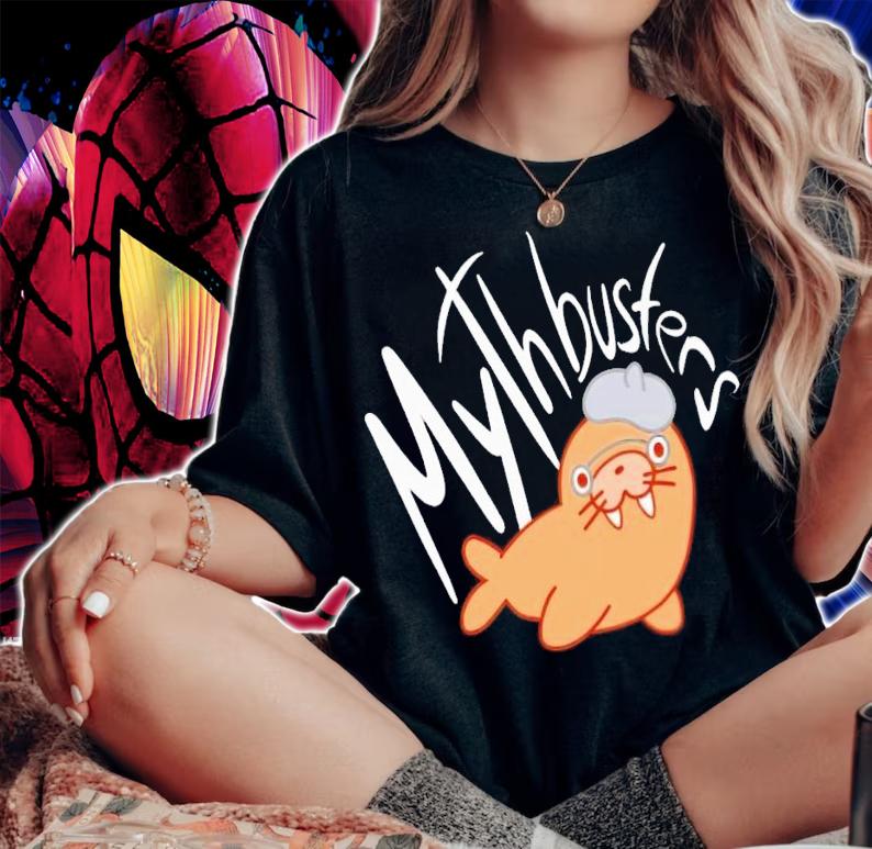 Mythbusters kawaii walrus shirt t-shirt