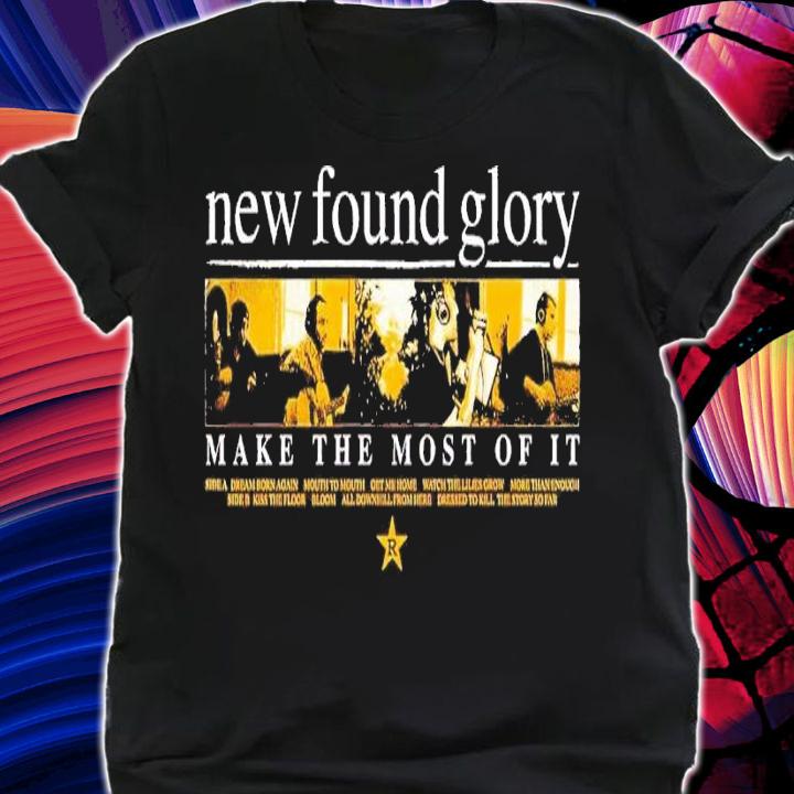 New Found Glory make the most of it flower shirt t-shirt