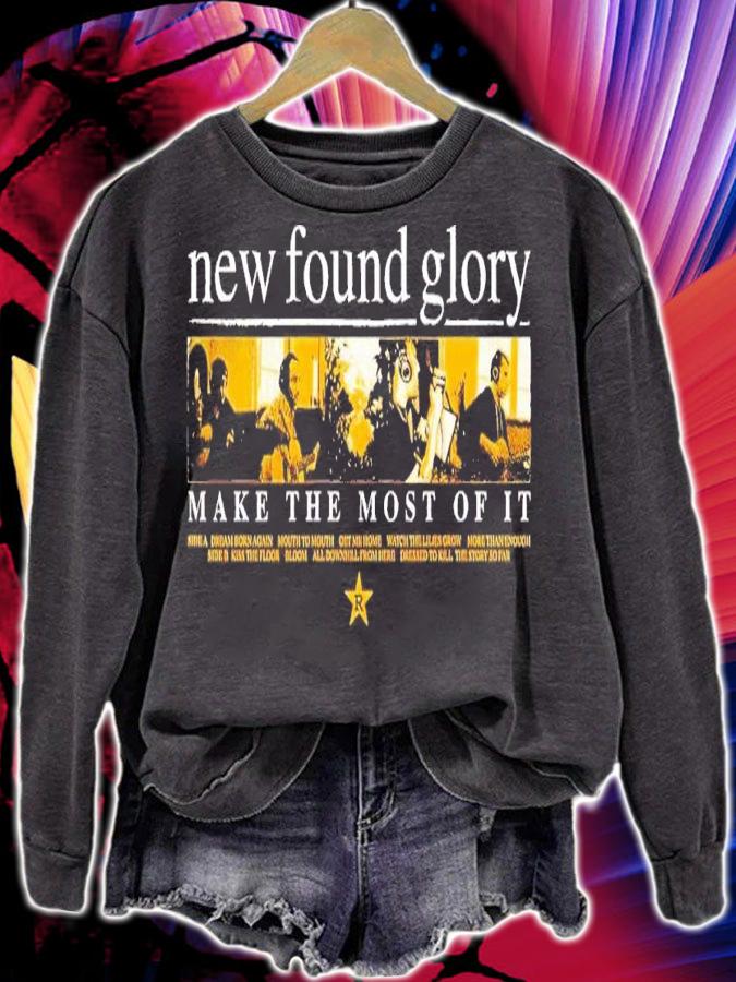 New Found Glory make the most of it flower shirt t-shirt