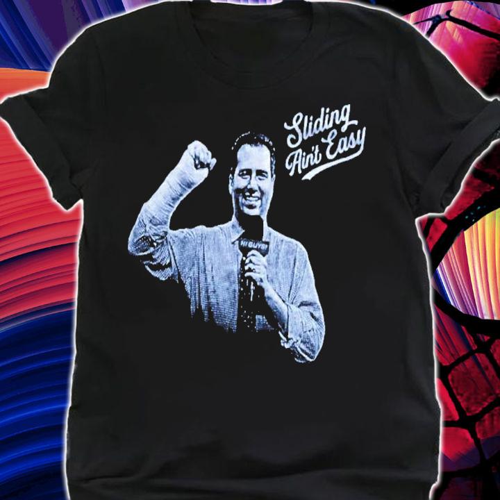 Sliding Aint Easy David Vassegh Los Angeles Baseball shirt t-shirt