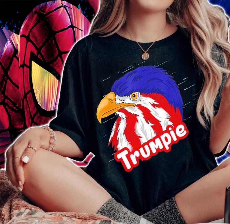 Trumpie Anti Biden American Eagle Flag Shirt t-shirt