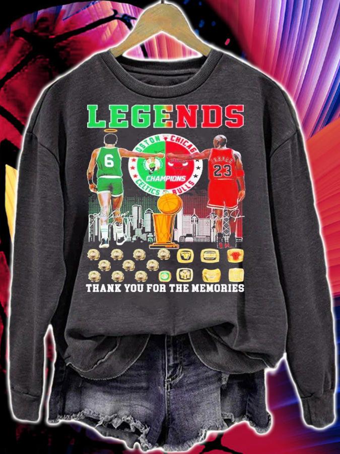 Bill Russell Michael Jordan thank you for the memories shirt t-shirt sweatshirt