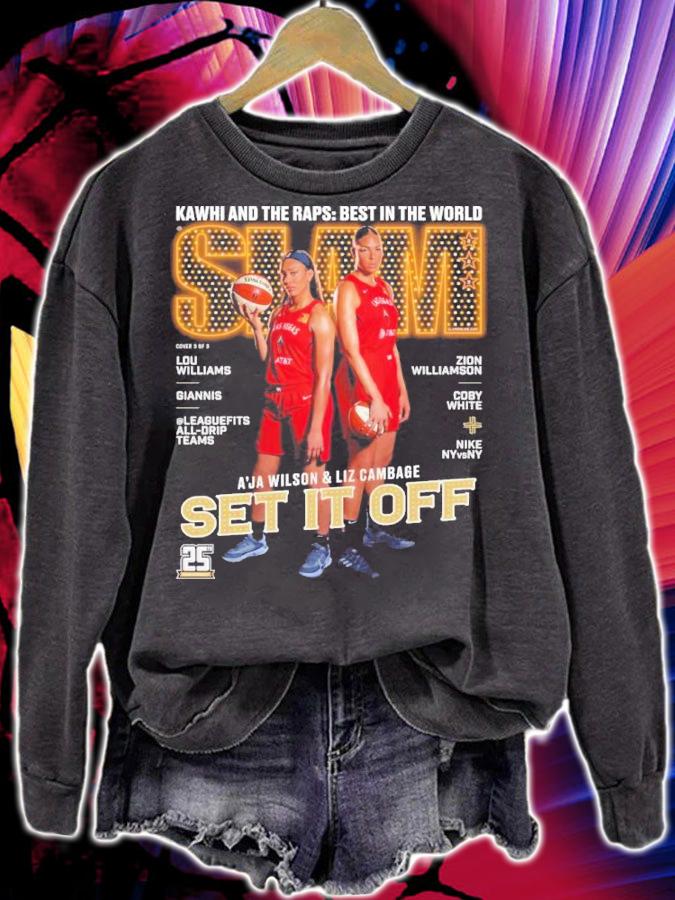 Liz Cambage A'ja Wilson Slam WNBA Shirt t-shirt