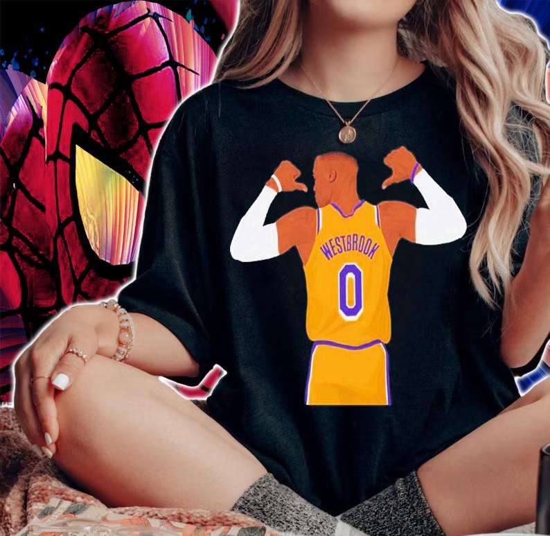 NBA Player Russell Westbrook 0 T-Shirt t-shirt woman shirt
