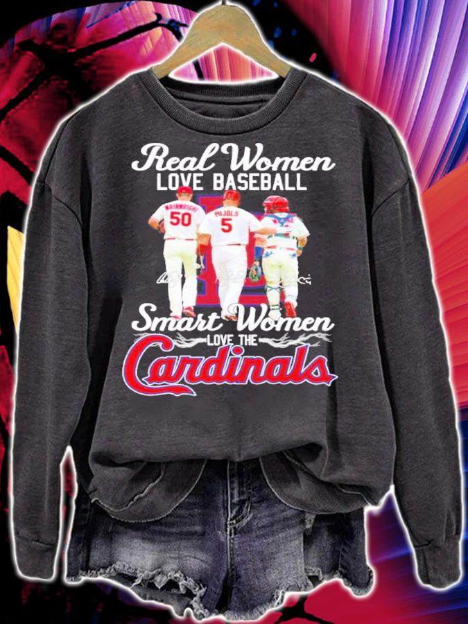 Real Women Love Baseball Smart Women Love Cardinals Signatures 2022 Shirt t-shirt