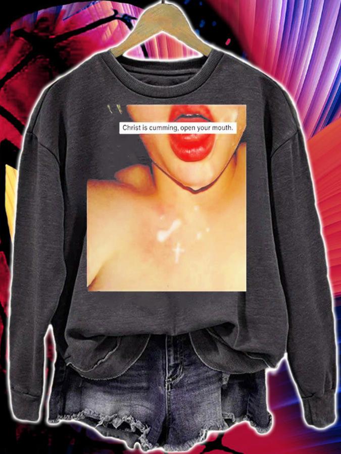 Christ Is Cumming Open Your Mouth T-Shirt t-shirt