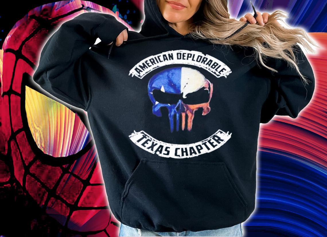 Skull American Deplorable Texas Chapter Shirt t-shirt