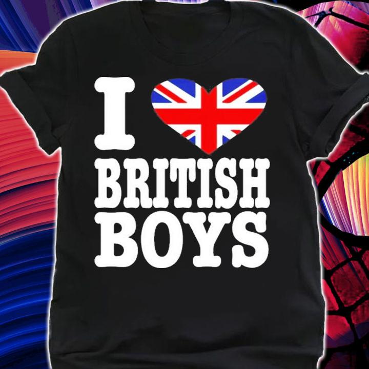 Tarayummy I Love British Boys T-Shirt t-shirt shirt
