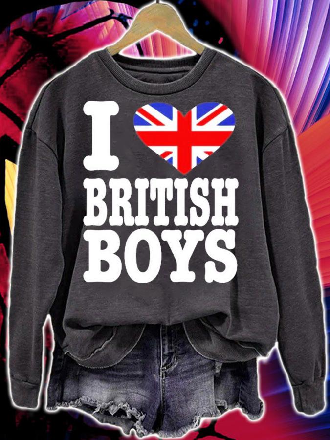Tarayummy I Love British Boys T-Shirt t-shirt sweatshirt
