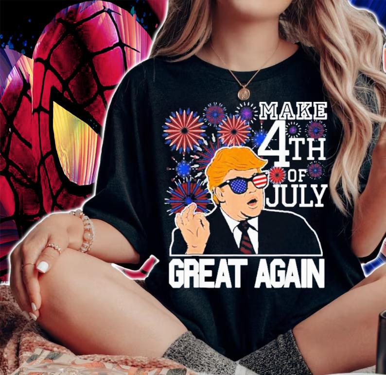 Donald Trump Firework Make 4th Of July Great Again Shirt t-shirt