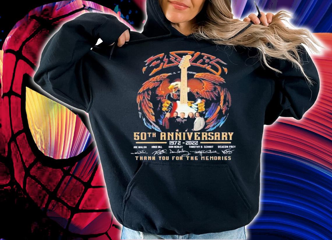 Eagle 50th Anniversary 1972-2022 Signatures Thank You For The Memories T-Shirt t-shirt