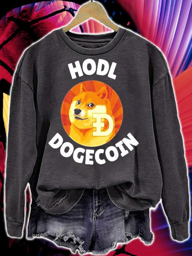 Hodl Doge Coin Fan Gifts T-Shirt t-shirt sweatshirt