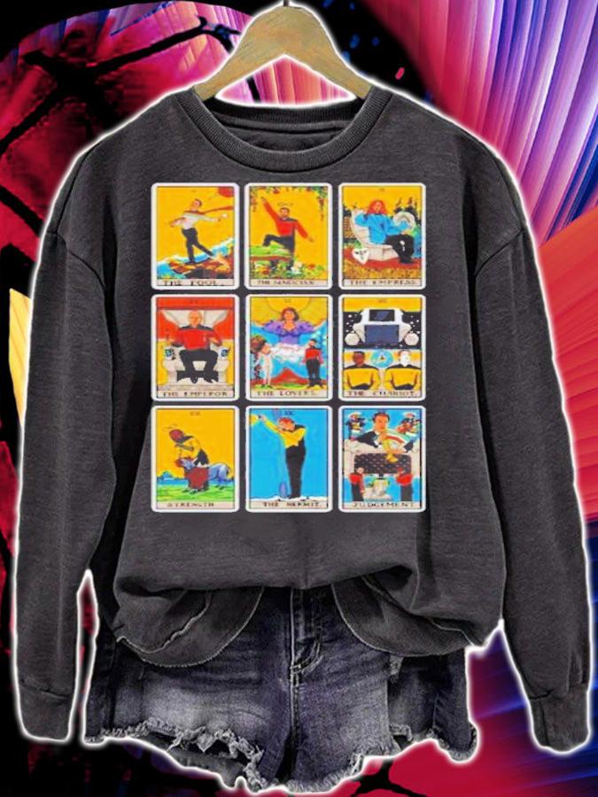 Jimllpaintit The Next Generation Tarot Spread Jim T-Shirt t-shirt sweatshirt