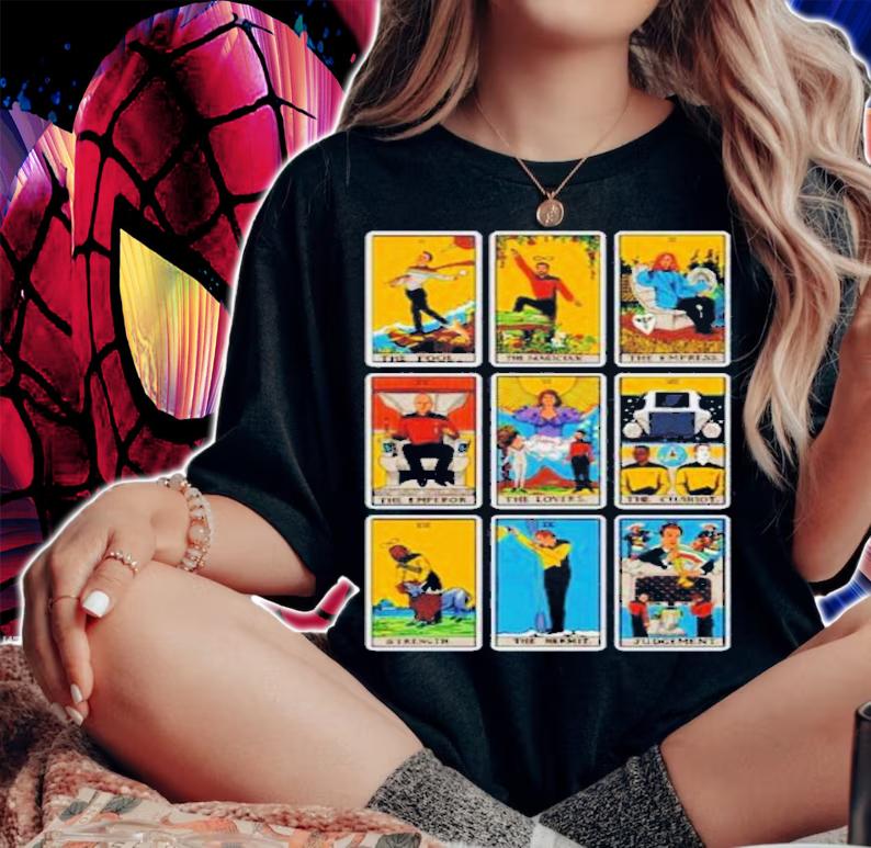 Jimllpaintit The Next Generation Tarot Spread Jim T-Shirt t-shirt woman shirt