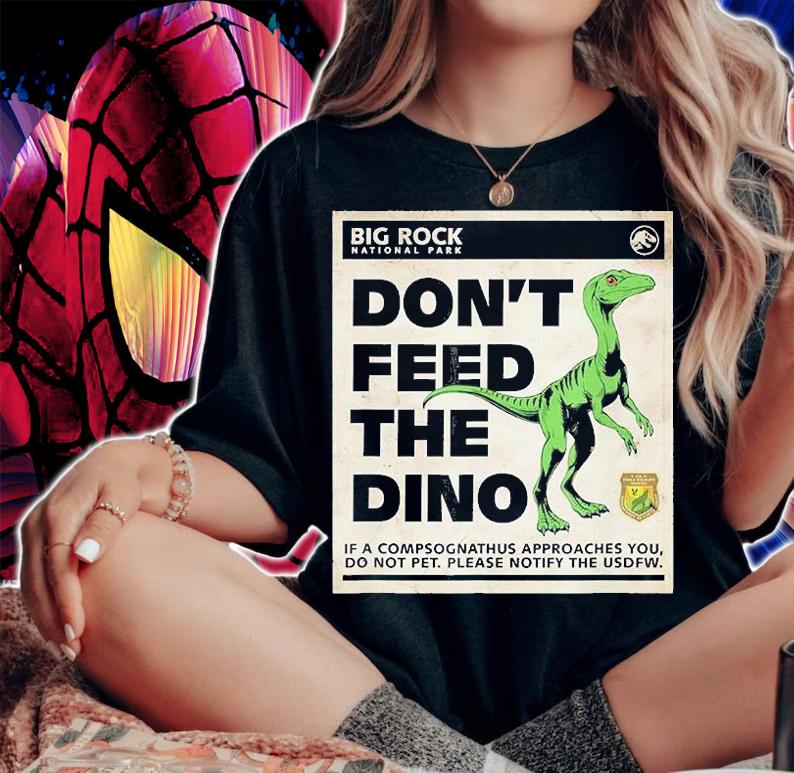 Jurassic World Dominion Compsognathus Dont Feed Dino T-Shirt t-shirt