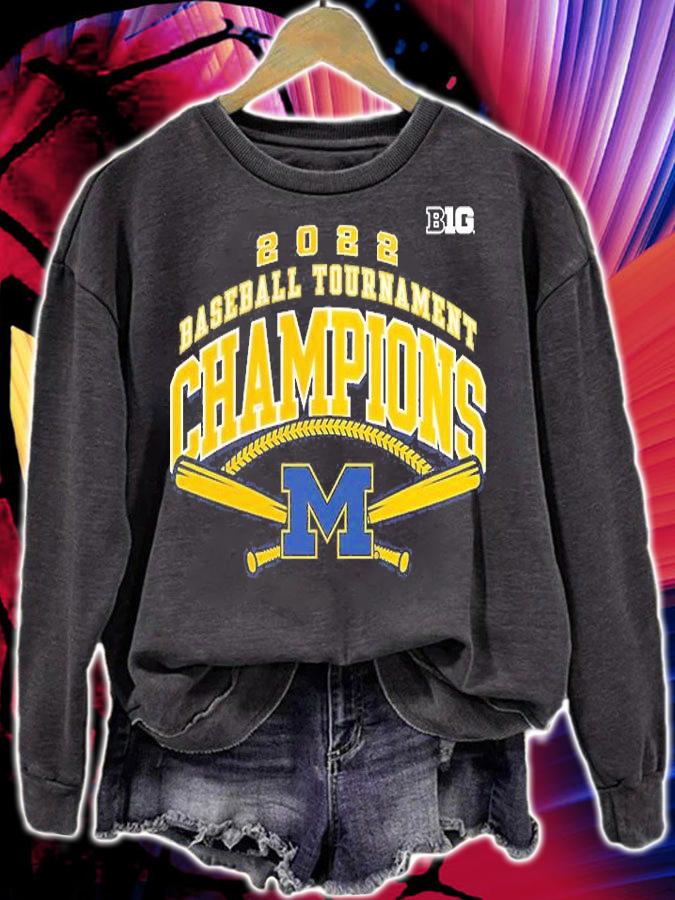 Michigan Wolverines 2022 Big Ten Baseball Conference Tournament Champions T-Shirt t-shirt sweatshirt