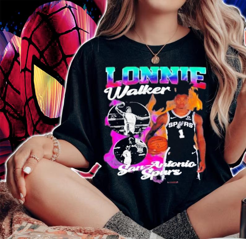 Mr Walker Vintage Lonnie Walker San Antonio Spurs T-Shirt t-shirt woman shirt
