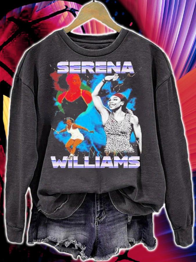 Serena Williams Drawing Tennis Pro T-Shirt t-shirt sweatshirt