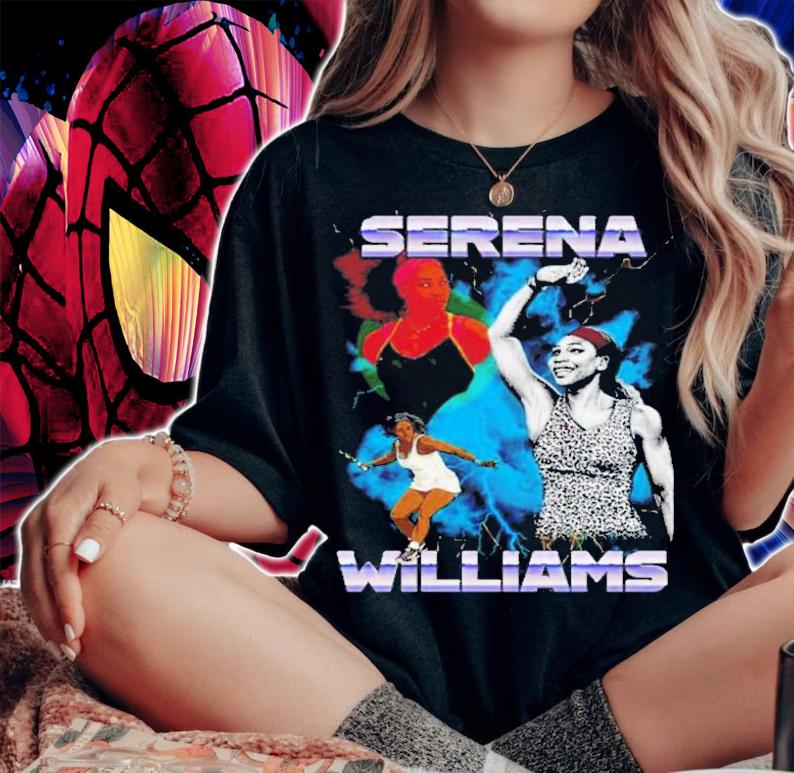 Serena Williams Drawing Tennis Pro T-Shirt t-shirt woman shirt