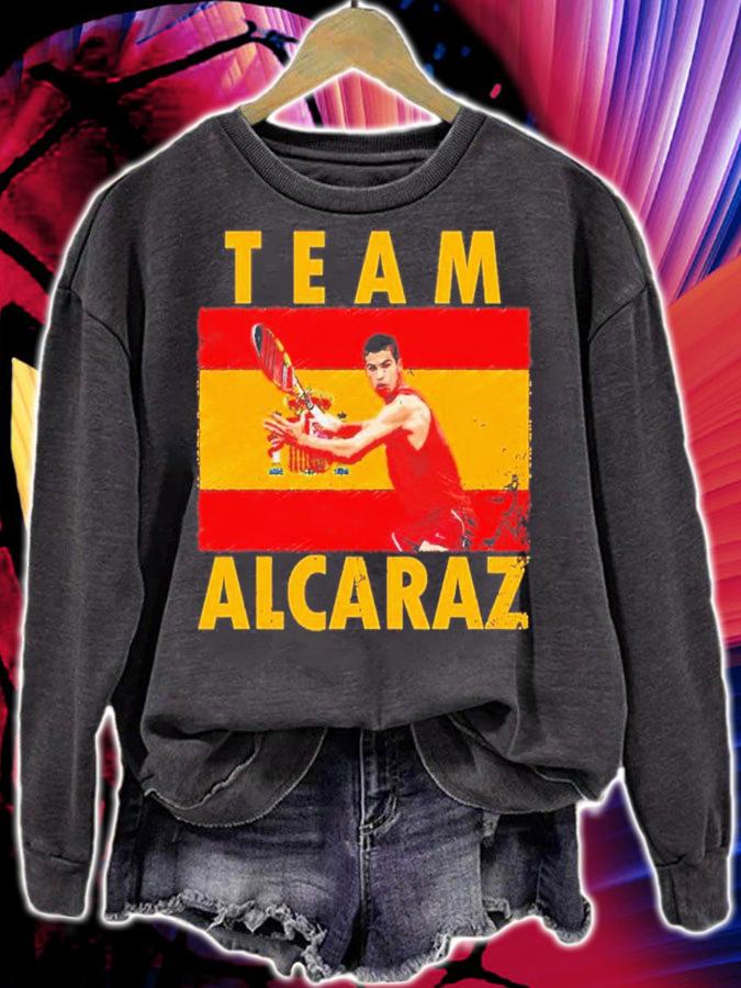 Spain Flag Team Alcaraz Carlos Alcaraz T-Shirt t-shirt sweatshirt