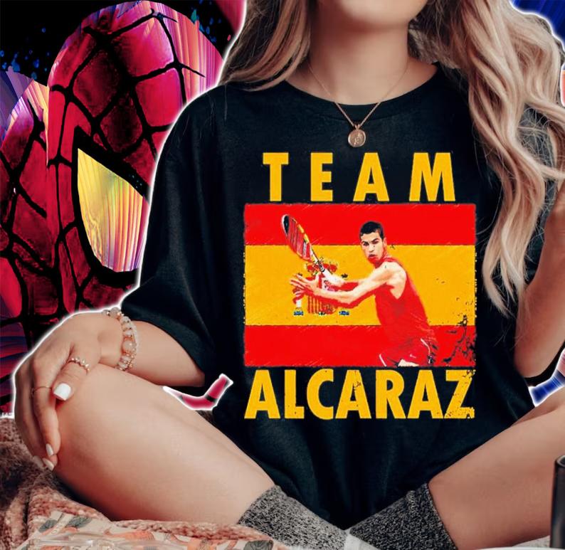 Spain Flag Team Alcaraz Carlos Alcaraz T-Shirt t-shirt woman shirt